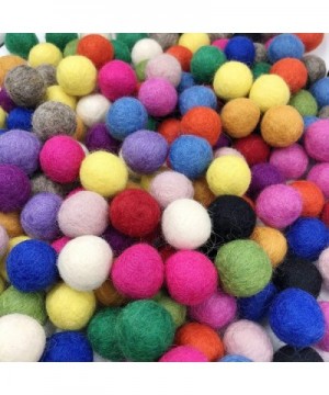 Kojoon Felt Wool Balls Felt Garland Balls 2cm 100pc Mix Color Pom Poms Garland Party Home Decor - 100pc Wool Balls - CT18HZT7...