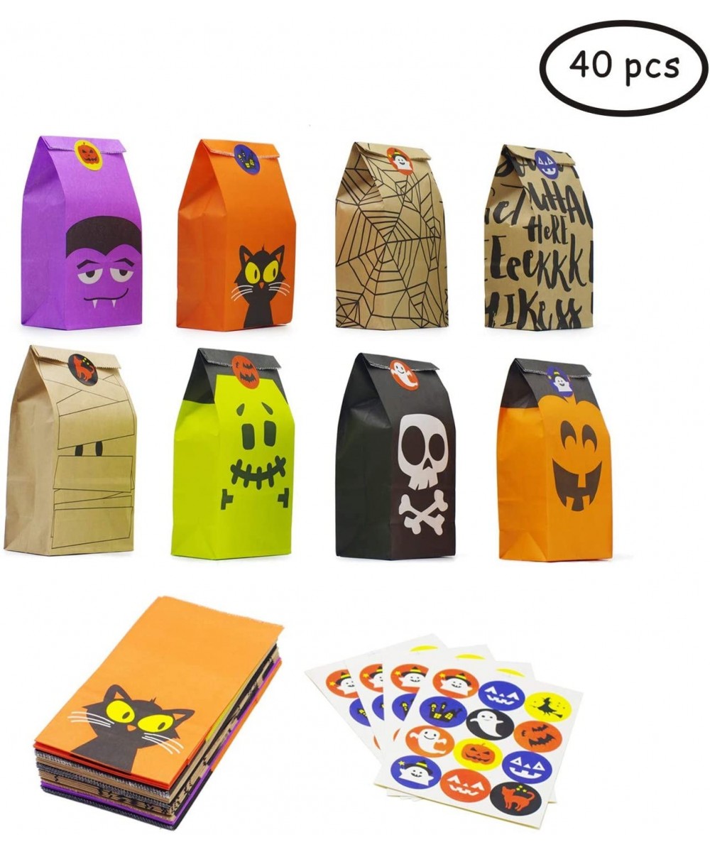 Halloween Trick or Treat Goody Gags Gift Bags- 8 Design- 40 pcs Party Favor Candy Bags - C218GOI4077 $14.06 Party Favors