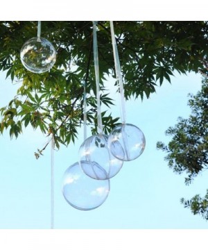 20Pcs DIY Ornament Balls Christmas Decorations Tree Ball 3.15"/80mm Clear Fillable Baubles Craft for New Years Present Holida...