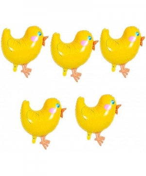 Chicken Mylar Foil Balloon-Easter Birthday Party Decorations-5Pcs - CS18ISN8RLU $6.86 Balloons