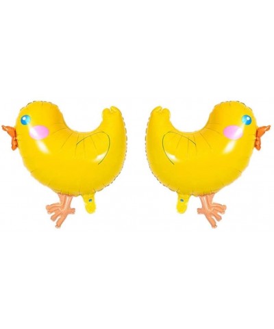 Chicken Mylar Foil Balloon-Easter Birthday Party Decorations-5Pcs - CS18ISN8RLU $6.86 Balloons