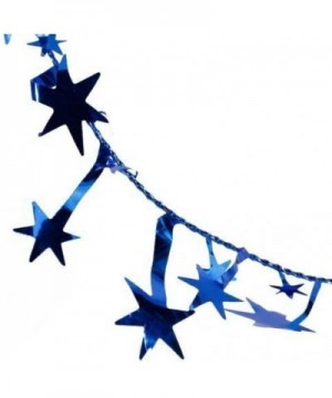 3PCS/1set Star Garland Tinsel Stars Brace Tinsel Wire Garland Christmas Decoration Party Accessory (Blue) - Blue - CI12K4Z667...