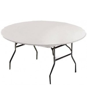 Round Stay Put Plastic Table Cover- 60-Inch- White - White - CK11HMMXMC9 $4.13 Tablecovers