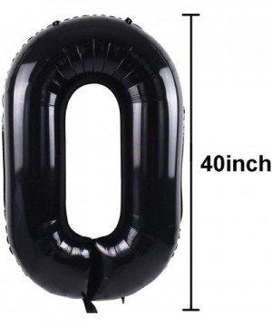 40 Inch Black Large Numbers Balloons0-9-Number 9 Digit Helium Balloons-Foil Mylar Big Number Balloons for Birthday Party Supp...