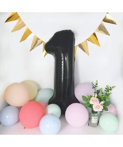 40 Inch Black Large Numbers Balloons0-9-Number 9 Digit Helium Balloons-Foil Mylar Big Number Balloons for Birthday Party Supp...
