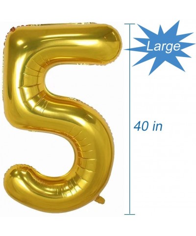 Gold Number 50 Balloon- 40 Inch - Gold Number 50 - CY18K5LK3E0 $5.99 Balloons