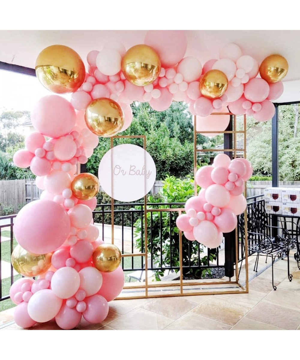 124 Pcs Pink Gold Balloon Garland Kit Macaron Metal Balloon Arch-Wedding Bridal Shower Birthday Party Baby Shower Decoration ...