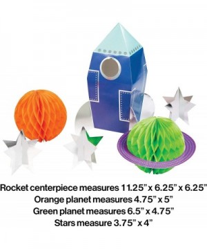 (12 Pieces) Galaxy Universe Stars Planets Space Ship Rocket Birthday Party Supplies Pop up Centerpiece Table Decorations (Plu...