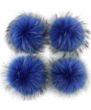 Faux Fur Pom Pom Ball DIY Fur Pom Poms for Hats Shoes Scarves Bag Pompoms Keychain Charms Knitting Hat Accessories- Royal Blu...