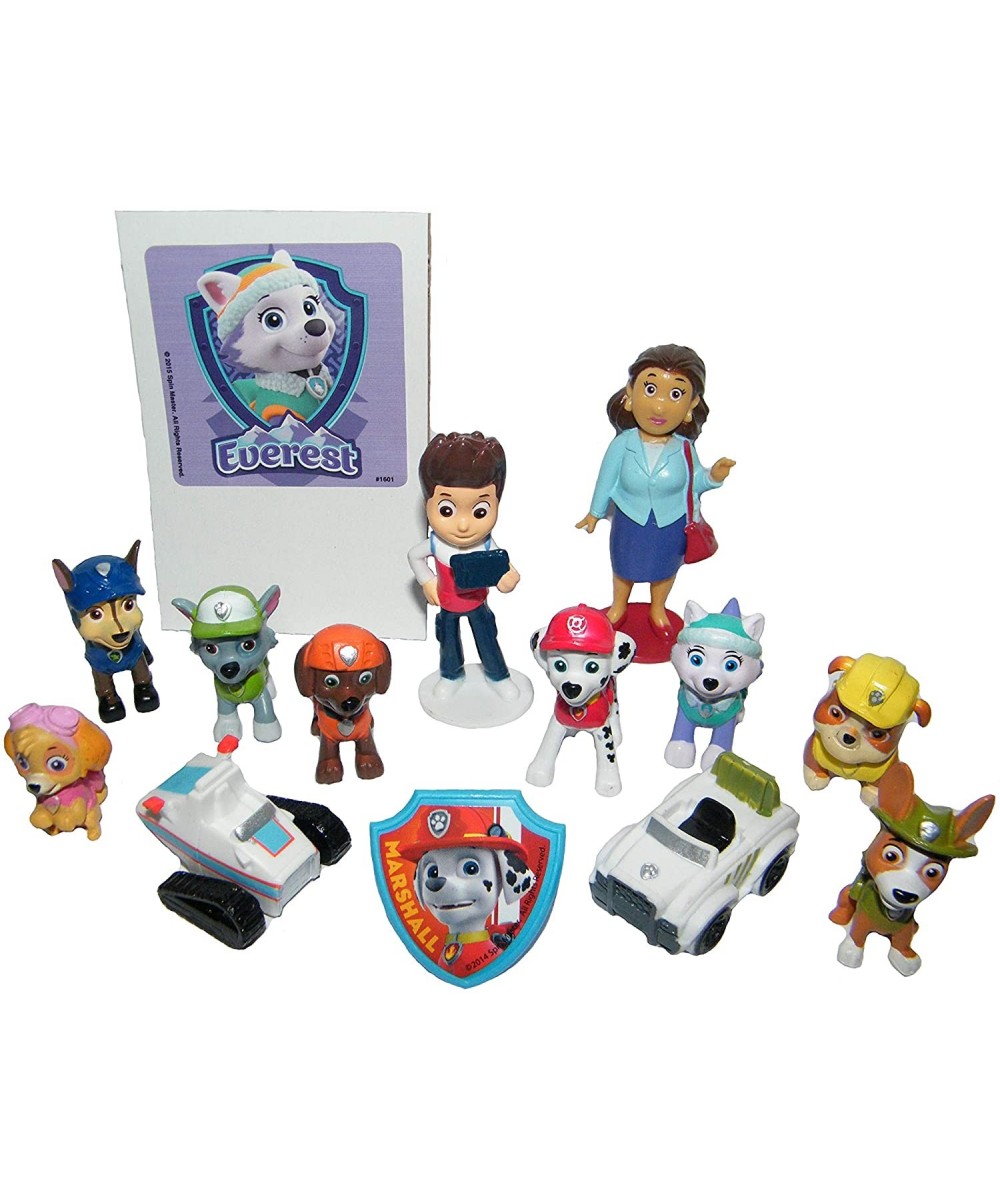 Deluxe Party Favors Goody Bag Fillers Set of 14 Old New Figures like Tracker Everest- New Vehicles- Special Sticker PAW ToyRi...