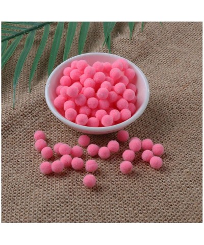 Sequins 8mm 10mm Pom Pom Soft Pompon Fluffy Plush Crafts DIY Pom Poms Ball Home Decor Sewing Supplies-37 Dark Pink-10mm 10G 1...