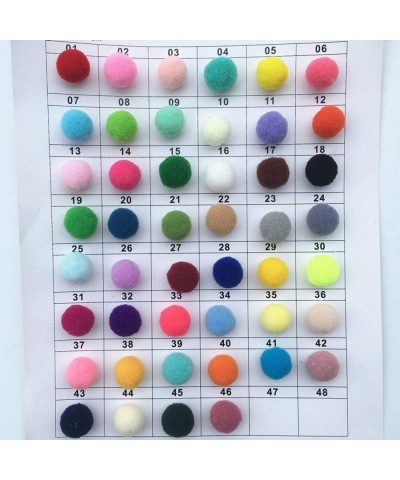Sequins 8mm 10mm Pom Pom Soft Pompon Fluffy Plush Crafts DIY Pom Poms Ball Home Decor Sewing Supplies-37 Dark Pink-10mm 10G 1...