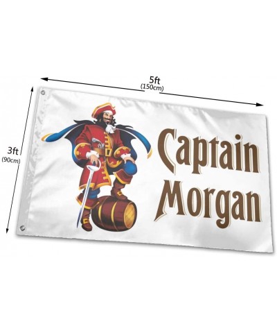 Captain Morgan Beer White Flag Banner 3x5 Feet Man Cave Party - style3 - CL1945AMUWE $16.52 Banners & Garlands