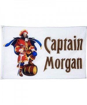 Captain Morgan Beer White Flag Banner 3x5 Feet Man Cave Party - style3 - CL1945AMUWE $16.52 Banners & Garlands