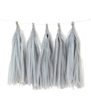 9.8in Gray Tissue Paper Tassel DIY Hanging paper decorations Party Garland Decor for Party Decorations Wedding-Festival-Baby ...