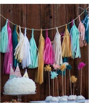 9.8in Gray Tissue Paper Tassel DIY Hanging paper decorations Party Garland Decor for Party Decorations Wedding-Festival-Baby ...