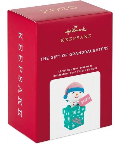 Christmas Ornament 2020 Year-Dated- The Gift of Granddaughters Snowman - Granddaughter - CT195XZLKKT $8.59 Ornaments
