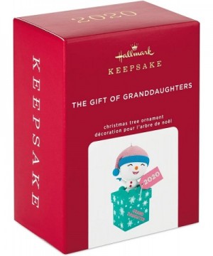 Christmas Ornament 2020 Year-Dated- The Gift of Granddaughters Snowman - Granddaughter - CT195XZLKKT $8.59 Ornaments