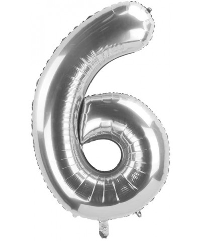 Silver 16 Foil Mylar Number Balloons for 16th Birthday Party Decoration Supplies-16th Anniversary-40 Inch. - 16th - CU193EAXE...