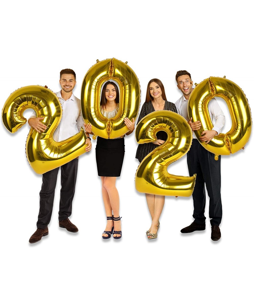 40 Inch 2020 Gold Foil Number Balloons Jumbo Mylar Balloon for University College High School Class of 20 Prom Decor Graduati...