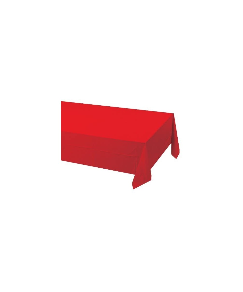 Touch of Color Plastic Lined Table Cover- 54 by 108-Inch- Classic Red - CK113951IJ7 $5.39 Tablecovers