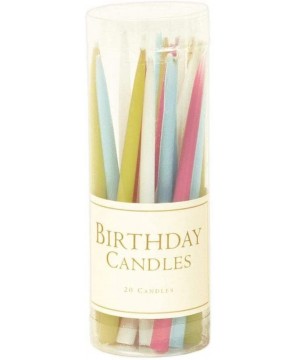 Birthday Candles in Pastels - 20 Candles Per Box - CR118HIFD1F $5.45 Cake Decorating Supplies