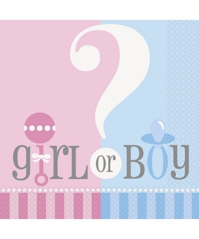 Gender Reveal Themed Baby Shower Napkins and Plates (Serves 32) - Serves 32 - CF186AESWCC $13.70 Party Packs