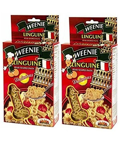 Weenie Linguine Pecker Pasta - Pecker Shaped Pasta (2 Pack) - As Shown - CO12G5E3Q9D $10.53 Adult Novelty