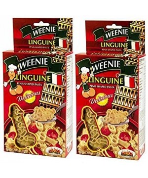 Weenie Linguine Pecker Pasta - Pecker Shaped Pasta (2 Pack) - As Shown - CO12G5E3Q9D $10.53 Adult Novelty