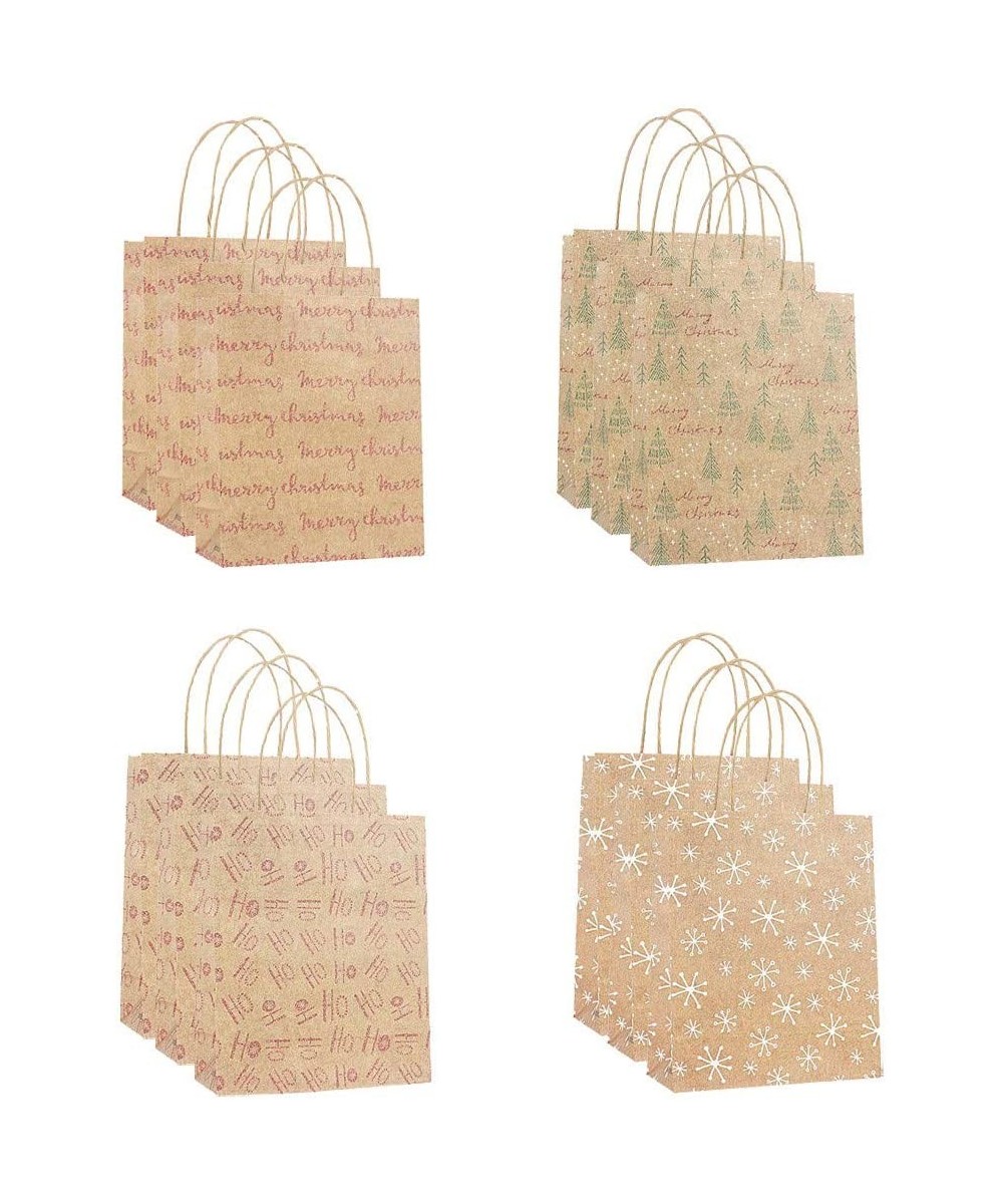 Bag Paper Bag Packaging Kraft Paper Bottom Tote Bag 12pcs- Christmas Ornaments Advent Calendar Pillow Covers Garland Tree Ski...