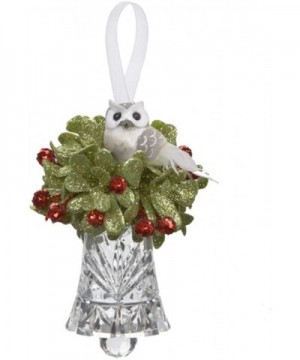 Teeny Mistletoe Owl Acrylic Bell - C218GZ72D58 $11.26 Ornaments