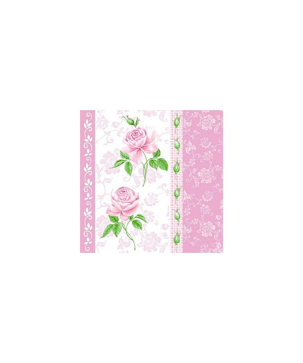Decorative Floral Paper Lunch Napkins - Hibiscus Charm- 20 Count- 6.5 inch - Hibiscus Charm - CI18L3HCW5M $6.36 Tableware