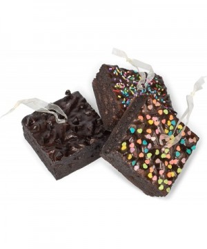 Set of 3 2.75" Realistic Foam Brownies Christmas Ornament D3499 - CB18U84Z4ZR $21.24 Ornaments