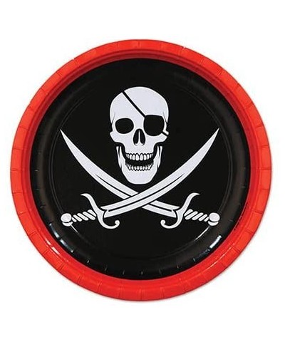 Pirate Skull and Crossbones Party Supplies Bundle Pack for 16 (Plus Party Planning Checklist by Mikes Super Store) - C0180CKA...
