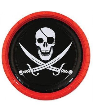 Pirate Skull and Crossbones Party Supplies Bundle Pack for 16 (Plus Party Planning Checklist by Mikes Super Store) - C0180CKA...