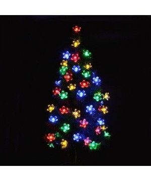 50 LEDS Holiday Decorations Solar String Lights Flower Garden Lights Outdoor Lighting for Indoor- Patio- Fence-Patio- Party -...