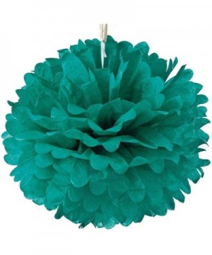 Tissue Paper Pom Pom (20-Inch- Teal Green- Single) - Hanging Paper Flower Ball Decor for Weddings- Bridal and Baby Showers- N...