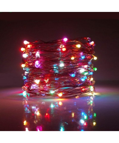 String Lights-LED Copper Wire Lights- Each Set 33ft/10M 100LEDs and 1 Remote Control.AA Battery Powered-Decor Rope Lights for...