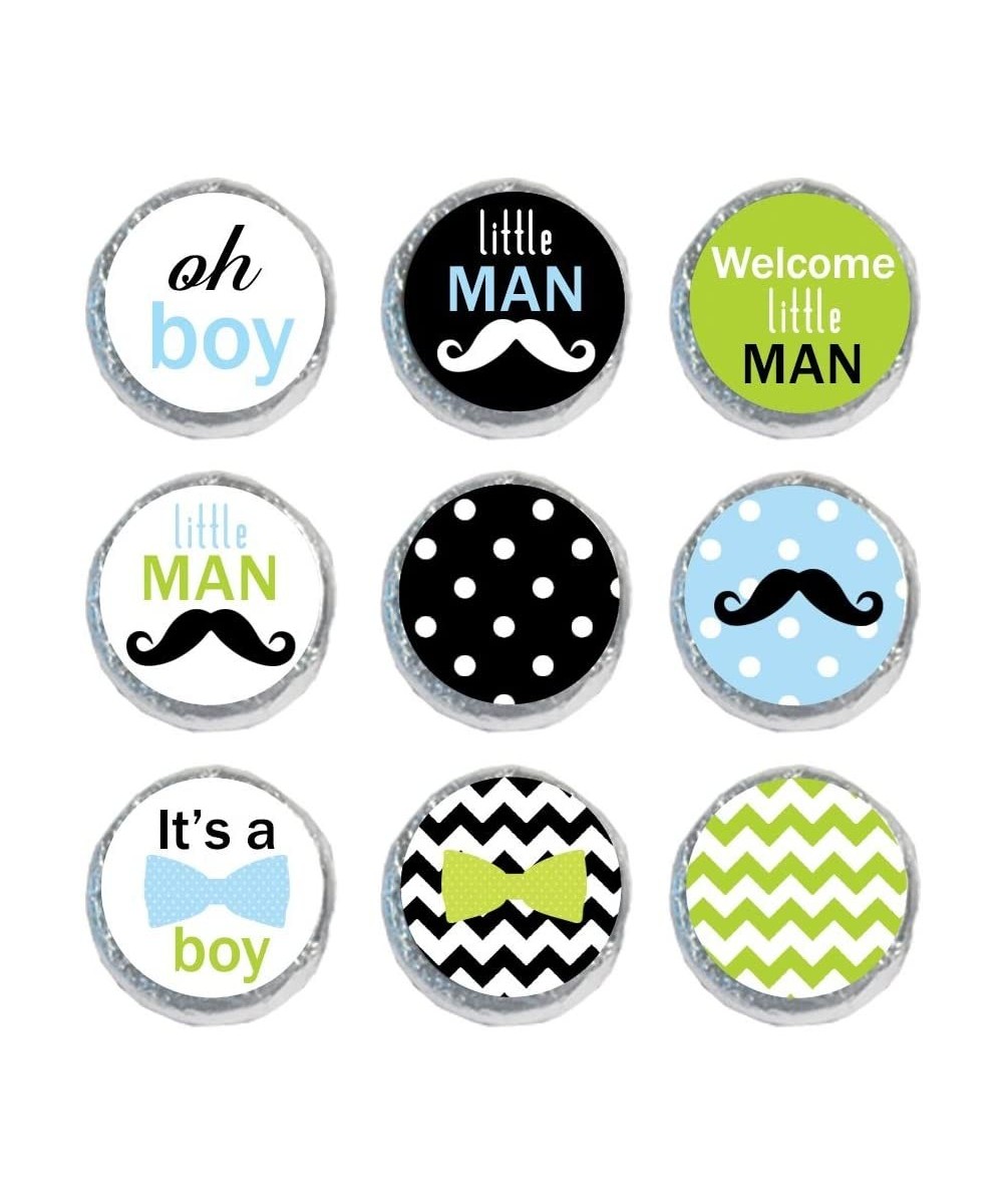 324 Mini Candy Stickers Baby Shower Favor Labels Little Man Tiny 0.75 Inch - CK18449UHQO $5.99 Favors