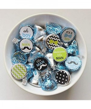 324 Mini Candy Stickers Baby Shower Favor Labels Little Man Tiny 0.75 Inch - CK18449UHQO $5.99 Favors