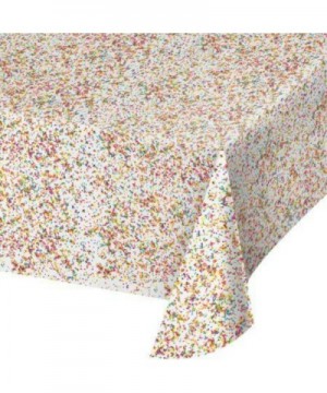 Disposable Plates- Napkins- Cups- Tablecloth- Sprinkle Confetti Birthday Party Supplies- 6-Piece Bundle - CX185KE0WTY $22.70 ...