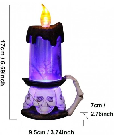 Halloween Decorations Skull-pumpkin Candle-light LED Candles light Halloween Decoratio - F - CR19IZUQZUR $8.59 Candles