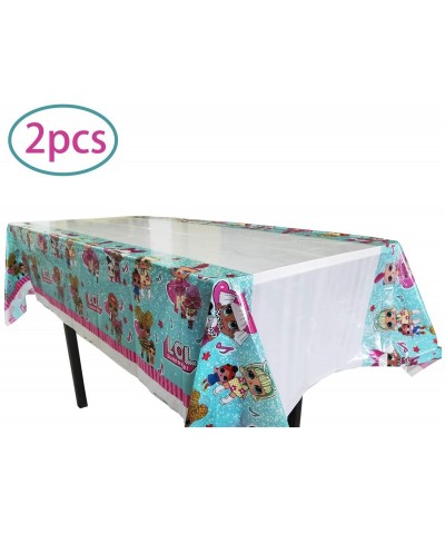 2pcs LOL Themed Birthday Party Decorations - Disposable LOL Plastic Tablecloth - 70.8 x 42.5"- Disposable Table Cover - LOL P...