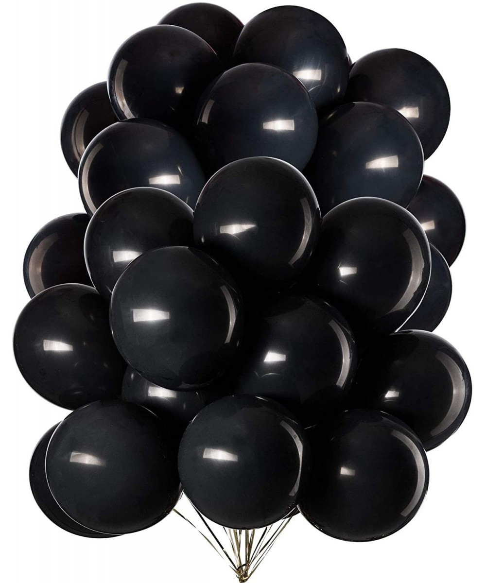 12 Inch Black Balloons Latex Helium Party Balloon-Pack of 50 - 12 Inch-black - CX198085OHA $6.42 Balloons