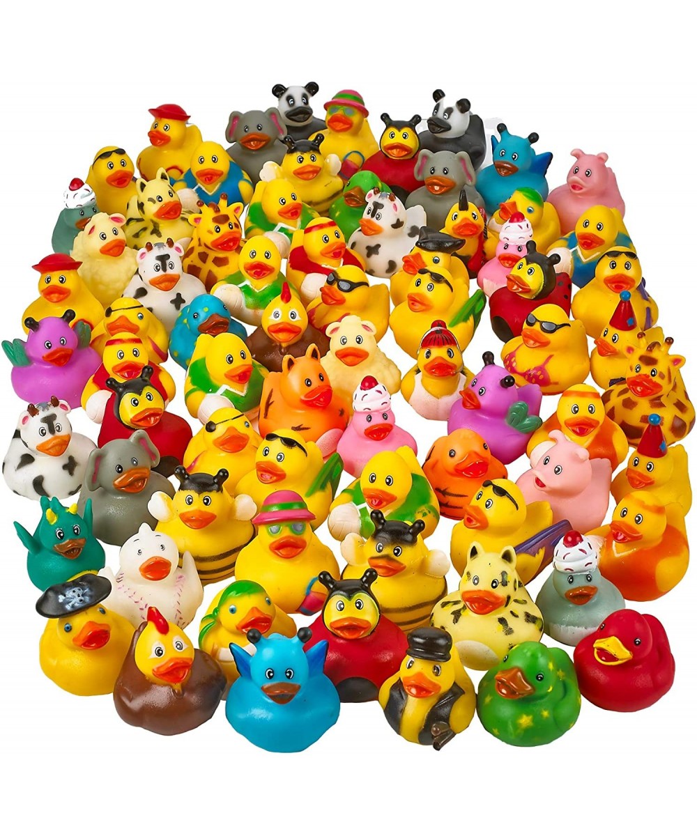 Assorted 2 Inch Rubber Duckies - 72 Pack Floating Bathtub Toy - Water Toy - Mini Rubber Toys - Rubber Ducky Bulk for Party Fa...