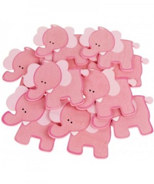 Wooden Elephant Animal Cutouts- Pink- 4-inch- 10-Pack - CC12FOVGMC1 $10.46 Favors
