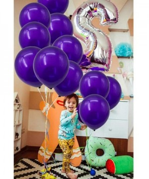 100 Pcs Dark Purple Latex Balloons 10 inch Large Helium Party Balloons for Halloween Wedding Birthday Ceremony Decorations - ...