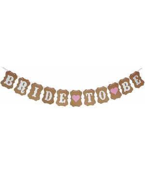 Bride To Be Bachelorette Party Banner with Pink Glitter Heart - Pretty Bridal Shower- Wedding and Engagement Bunting Garland ...