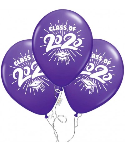 School Colors Graduation Dessert Plates & Napkins Party Kit for 18 (Purple - Class of 2020) - Purple - Class of 2020 - CT195C...