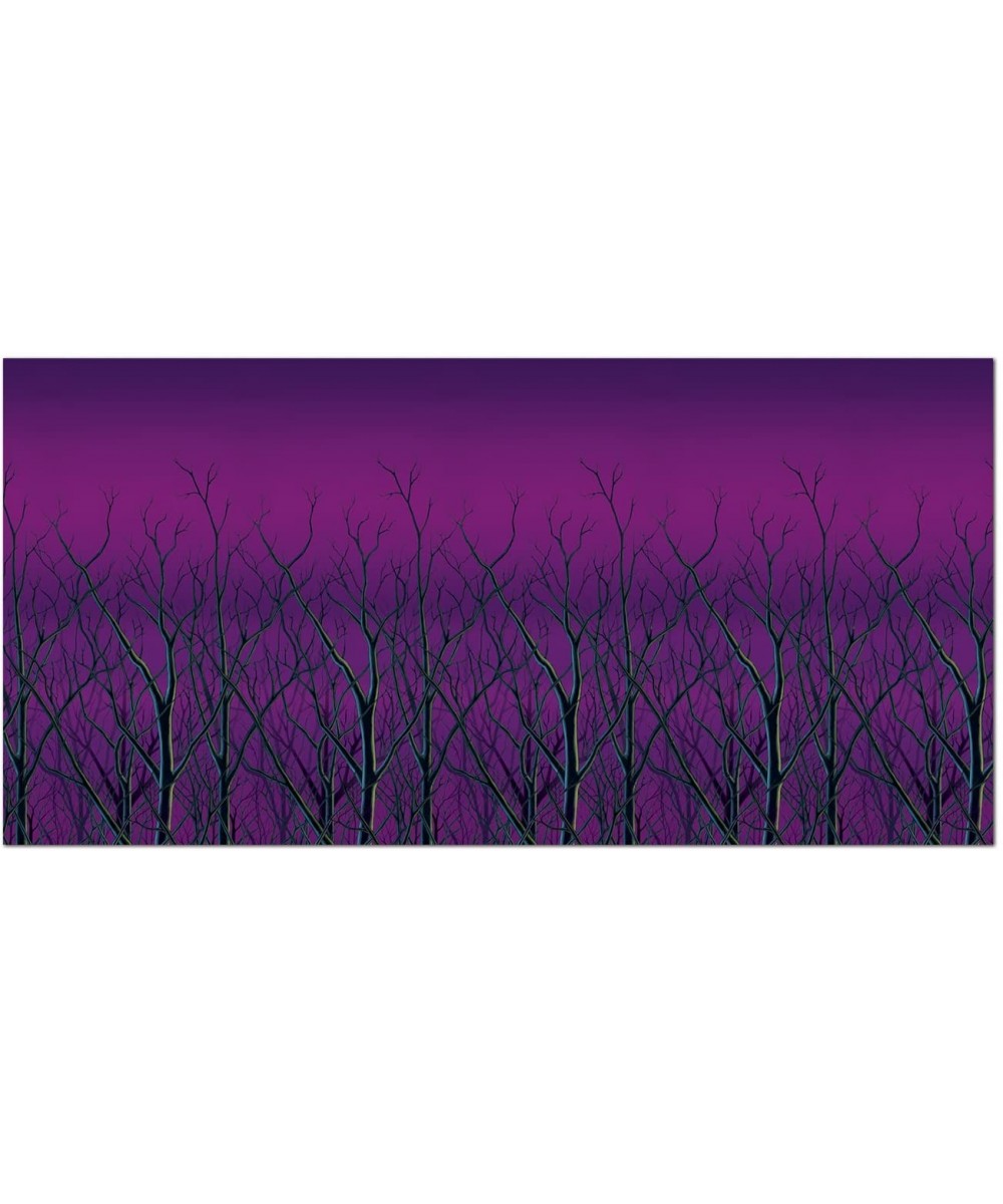 Spooky Forest Treetops Backdrop- 4-Feet by 30-Feet - C611ELBC2UR $14.36 Banners & Garlands